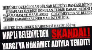 GÜLNAR BELEDİYESİNİN HESAPLARINA TEDBİR KONDU… İCRA MAHKEMESİNE MHP’Lİ BELEDİYEDEN TEHDİT GİBİ DİLEKÇEYLE TEDBİR KALDIRMA İSTEMİ GELDİ!