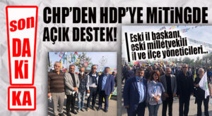 SON DAKİKA… HDP-CHP İTTİFAKI MİTİNGDE KURULDU… CHP’LİLER HDP MİTİNGİNDE “GURUR”POZU BİLE VERDİ!