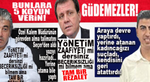 YÖNETEMİYORSUNUZ, BECEREMİYORSUNUZ: GÖREVDEN ALDI, YERİNE ADAM ATADI SONRA TEKRARDAN ATADIĞINI ALDI, İLK ADAMI GERİ ATADI!