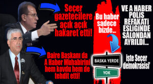 YOK BÖYLE OLAY: SEÇER’İN HDP’Lİ DAİRE BAŞKANINDAN AÇIK TEHDİT, GAZETECİ EMNİYET KORUMASIYLA SALONDAN AYRILABİLDİ!