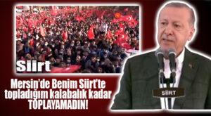 ERDOĞAN’DAN KILIÇDAROĞLU’NA KALABALIK MİTİNG GÖNDERMESİ: “BU KADAR BİLE KALABALIK TOPLAYAMADIN!”