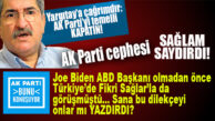 AK PARTİ CEPHESİ FİKRİ SAĞLAR’A SAYDIRDI: “YASAKÇI ZİHNİYETİN BORAZANI, KARANLIK ODAKLARIN SÖZCÜSÜ…”