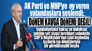 CHP’Lİ KILIÇDAROĞLU MERSİN’DEN AK PARTİLİ VE MHP’LİLERE SESLENDİ DE, CHP’LİLERİN KIYIMINA UĞRAYAN İŞÇİLERDEN HİÇ BAHSETMEDİ!