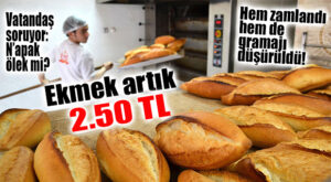 KRİZ SOFRAYI TAM VURDU: MERSİN’DE EKMEK 2.50 TL OLDU