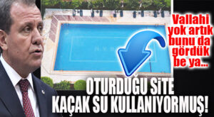 BOMBA ÖTESİ OLAY: SEÇER’İN OTURDUĞU SİTE KAÇAK SU KULLANIYORMUŞ, İYİ Mİ! YETMEMİŞ, TESPİT EDEN İŞÇİYİ İŞTEN ÇIKARTMIŞ!