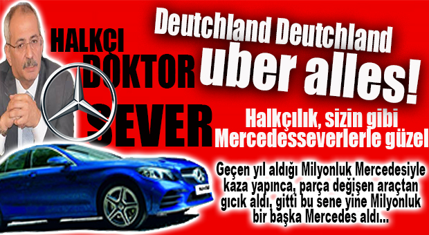 1 MİLYON’LUK MERCEDESİYLE KAZA YAPAN BOZDOĞAN, ALTINA YİNE MİLYONLUK MERCEDES ÇEKTİ! HAYIRLI OLSUN!