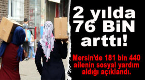 MUHTAÇ HALE GELDİK, FARKINDA MISINIZ? MERSİN’DE SOSYAL YARDIM ALAN HANE SAYISI 181 BİN 446’YA FIRLADI!