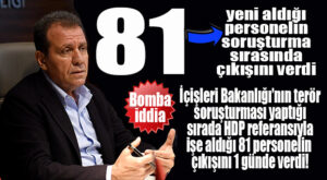 FLAŞ GELİŞME: BÜYÜKŞEHİR’DEN TERÖR SORUŞTURMASININ ARDINDAN ÇIKIŞ VERİLEN PERSONEL SAYISI 81 OLDU!