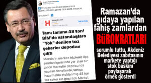 GÖKÇEK, AKDENİZ BELEDİYESİ’NİN MARKET STOKU BASKININI PAYLAŞARAK, BÜROKRATLARA YÜKLENDİ: “BÜROKRATLARIN İKTİDARA KASTI MI VAR?”