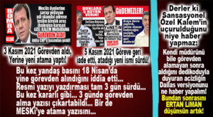 İŞTE SEÇER YÖNETİCİLİĞİ! ÖZEL KALEM’İNİ YİNE GÖREVDEN ALDI… İLKİ 2 GÜN SÜRMÜŞTÜ BU KEZ 3 GÜN!