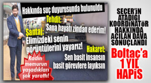 ŞOK GELİŞME: CHP’Lİ BÜYÜKŞEHİR TARSUS ESKİ KOORDİNATÖRÜ ALİ BOLTAÇ’A KADIN MEMURA HAKARETTEN HAPİS CEZASI