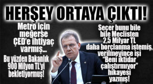 SEN MİSİN PİŞMİŞ AŞA SU KATAN!!! O DEĞİL DE KILIÇDAROĞLU VE AKŞENER’İ BİLE OYUNA GETİRDİN! SEÇER’İN METRO HİKAYESİ BÖYLE PATLADI: