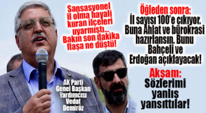 SANSASYONEL DEMİŞTİ: İL KONUSUNDA ÖNCE UMUT ARDINDAN İLK “U DÖNÜŞÜ” GELDİ… “SÖZLERİM ÇARPITILDI!”