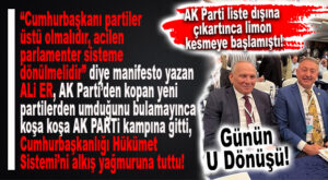 MANİFESTOYLA AK PARTİ’Yİ YERDEN YERE VURAN ALİ ER, AK PARTİ TOPLANTISINDA GÖRÜLDÜ! VALLA ŞAŞIRMADIK…