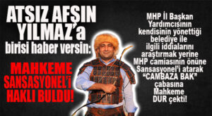 İDDİALARI ARAŞTIRMAK YERİNE SANSASYONEL’İ HEDEFE KOYDURARAK ALGI YÖNETMEYE ÇALIŞAN MHP’Lİ YILMAZ’A MAHKEME’DEN YANIT GELDİ!