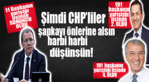 CHP’YE BOMBA DÜŞTÜ! SEÇER’E ÖZYİĞİT VE TARHAN ŞOKU: CHP ANKETİNDE EN BAŞARILI İLÇE BELEDİYE LİSTESİNDE 191 KİŞİ İÇİNDE İLK 5’E GİRDİLER!
