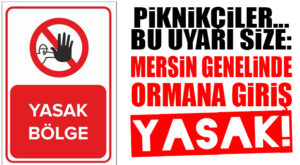PİKNİKÇİLER DİKKAT: MERSİN VALİLİĞİ ORMANLARA GİRİŞİ 2 AY YASAKLADI!
