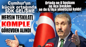 MERSİN’DE CUMHUR’UN KÜÇÜK ORTAĞI BBP’DE ŞOK: İL VE İLÇE TEŞKİLATLARI GÖREVDEN ALINDI!