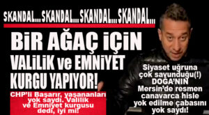 YAZIK SİZE BE! CHP’Lİ ALİ MAHİR’DEN SKANDAL SABOTAJ YORUMU: “BİR AĞAÇ İÇİN VALİLİK KURGU YAPIYOR!”