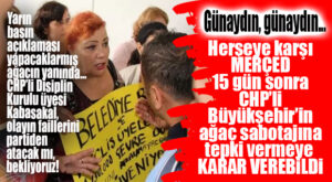 OOO, HERŞEYE KARŞI SOLCU ÇEVRECİLER EN SONUNDA CHP’Lİ BÜYÜKŞEHİR’İN AĞAÇ SABOTAJINA KARŞI EYLEM KARARI ALDI!