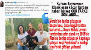 GÜNÜN GÜZEL HABERİ: MERSİN’DE DENİZE ATLAYARAK KAÇAN KEÇİYİ HALUK LEVENT SATIN ALDI, İZMİR’E 2018’DE RİZE’DE DENİZE ATLAYARAK KAÇAN KEÇİ FERDİNAND’IN KALDIĞI ÇİFTLİĞE GÖNDERDİ!