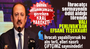 AKİB ÖDÜL TÖRENİNDE VALİ PEHLİVAN’DAN ÇİFTÇİLERE BÜYÜK ÖVGÜ: “İHRACAT YAPABİLİYORSAK ÇİFTÇİLERİMZ SAYESİNDEDİR!”