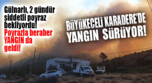 POYRAZIN ETKİSİYLE BÜYÜKECELİ YANGINI BÜYÜYOR!