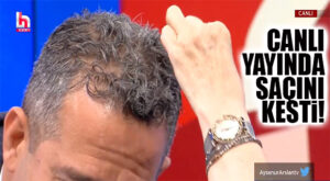AYŞENUR ARSLAN, CHP’Lİ ALİ MAHİR’İN CANLI YAYINDA SAÇINI KESTİ!