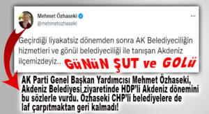 AK PARTİLİ ÖZHASEKİ: “BİZLER, BAŞKALARI GİBİ ALGI VE YALAN PEŞİNDE DEĞİLİZ!”