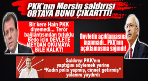 PKK’NIN MERSİN SALDIRISI ORTAYA ÇIKARTTI: KILIÇDAROĞLU PKK’NIN AÇIKLAMASINI REFERANS ALDI, SEÇER PKK BİLE DİYEMEDİ, CHP AKDENİZ GENÇLİK KOLLARI BAŞKANI SALDIRIYI KADIN POLİSE YIKTI!