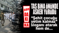 FLAŞ…FLAŞ…FLAŞ… DENİZ KUVVETLERİ TAŞ BİNA ÖNÜNDE YÜRÜDÜ, ŞEHİT SLOGANLARI ATTI