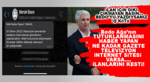 VALLA ALAN VE KESİLEN DÜŞÜNSÜN! BEDO AĞANIN TUTUKLANMA HABERİNİ YAPAN BASINA SEÇER YAPTIRIMI: “İLANLARINI KESİN!”