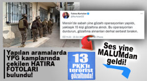 MERSİN’DE PKK’YA BİR OPERASYON DAHA: 13 GÖZALTI