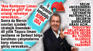 SEÇER “ANA KONTEYNER LİMANI MERSİN’E KURULSUN” DERKEN, AYNI ÖZELLİKTEKİ TAŞUCU LİMANI YENİLEME PROJESİ İÇİN NEDEN OLUMSUZ GÖRÜŞ BİLDİRDİ? İDDİA KARŞISINDA ŞOK OLACAKSINIZ!