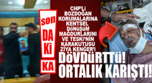 SON DAKİKA… KENTSEL DÖNÜŞÜM MAĞDURLARINA VE TESKİ’NİN KARAKUTUSUNA CHP’Lİ BOZDOĞAN’IN KORUMALARINDAN DAYAK… HASTANEYE KALDIRILDILAR!