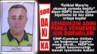 AKDENİZ MECLİSİ’NDE ŞEHİT İSMİNE YİNE HDP TAHAMMÜLSÜZLÜĞÜ! ŞAŞIRDIK MI!!