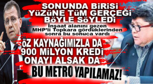 METRO İNŞAAT ALANINI GEZEN TOPKARA GÖRDÜĞÜ GERÇEKLERİ AÇIKLADI: “BU ŞEKLİYLE METRO BİTMEZ, YAPILMAZ!”