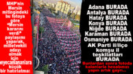 MERSİN’DE İRTİFA KAYBEDEN MHP’LİLER, BİRLEŞTİRİLMİŞ İL MİTİNGİNDE KATILIM SAYISINA TAKILDI! DİKKAT ÇEKEN DETAY…