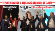 İYİ PARTİ MERSİN’DE KONGRE SÜRECİ TAMAMLANDI: İL BAŞKANLIĞI SEÇİMİ DE TAMAM!