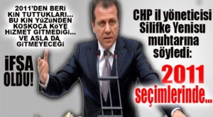MUHTAR İFŞA ETTİ… CHP MERSİN İŞTE BÖYLE KİN TUTUYOR: “SEN 2011’DE BİZİ KARŞILAMAMIŞTIN, SANA HİZMET YOK!”