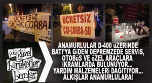 ANAMUR’DAN ALKIŞLANACAK HAREKET… YOL KENARINDA FARKLI İLLERE GİDEN DEPREMZEDELERE YARDIM MALZEMELERİ DAĞITILIYOR!