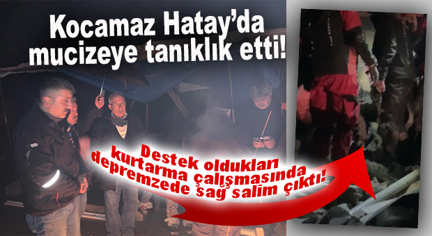 İYİ PARTİLİ KOCAMAZ, HATAY’DA MUCİZEYE TANIKLIK ETTİ… DESTEK VERDİKLERİ ÇALIŞMALARDA ENKAZDAN VATANDAŞ, CANLI ÇIKARILDI!