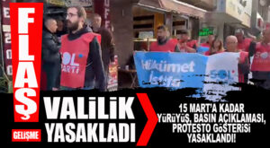 FLAŞ GELİŞME… VALİLİK, KIZILAY PROTESTOSU SONRASI HAREKETE GEÇTİ: TOPLANTI VE YÜRÜYÜŞLER YASAKLANDI
