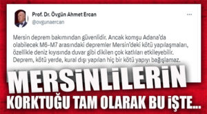 MERSİN’İN EN ÇOK KORKTUĞU ŞEYİ PROF. SÖYLEDİ: “MERSİN’DEKİ KÖTÜ YAPILAŞMA…”