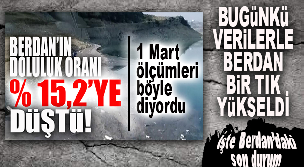 MERSİN’DE BERDAN “Bİ’TIK” YÜKSELDİ… ALARM SÜRÜYOR! İŞTE SON DOLULUK ORANI…