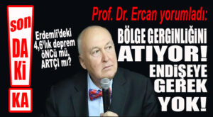 FLAŞ…FLAŞ…FLAŞ… ERDEMLİ DEPREMİNE UZMAN YORUMU: “KAYGILANACAK BİR DURUM YOK!”