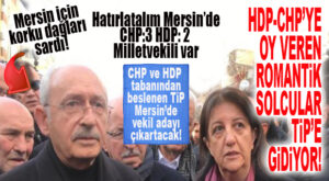 MERSİN’DEKİ CHP VE HDP’YE KÖTÜ HABER: ROMANTİK SOLCULAR TİP’E OY VERECEK! TİP, MERSİN’DEN ADAY ÇIKARTIYOR!