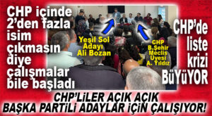 CHP’DEN 2 VEKİL ÇIKARTMA ÇALIŞMALARI RESMEN BAŞLADI: CHP’Lİ MECLİS ÜYESİ “YEŞİL SOL” ADAYI İÇİN YOLLARDA!