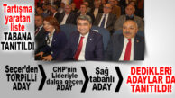 CHP MERSİN’DE TARTIŞMALI LİSTE PARTİLİLERE TANITILDI!