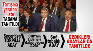 CHP MERSİN’DE TARTIŞMALI LİSTE PARTİLİLERE TANITILDI!